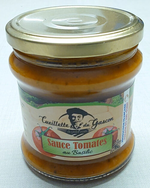 bocal de sauce tomate aux basilic